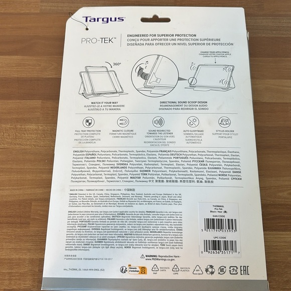 NEW Targus Pro-Tek Rotation iPad Pro and Air 10.9in. Rotating Case (Black) - Picture 2 of 2